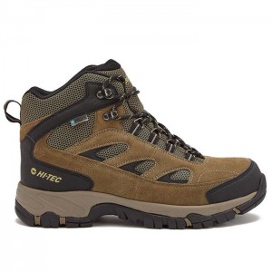Dark Green Men Hi-Tec Yosemite Mid WP Hiking Boots | PHL207-3492